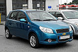 Дефлектори вікон (вітровики) Chevrolet Aveo 5D HB (хетчбек) 2002- (Autoclover/Корея), фото 10