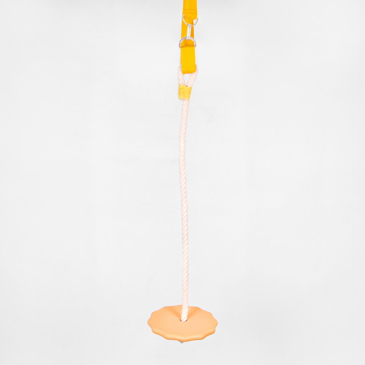 Дитяча дерев'яна гойдалка-тарзанка «ЕЛІТ» золото, спортивна підвісна, в подарунок фірмовий ранець Among Us, фото 1