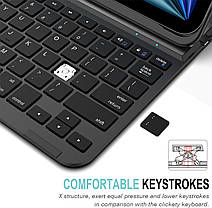 Клавіатура Arteck iPad Air 11 дюймів, 10,9 дюймів, Bluetooth-клавіатура з чохлом Folio Full Protection Case для, фото 5