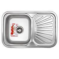 Мийка кухонна Zerix Z7549-08-180D (decor) (ZX1607)