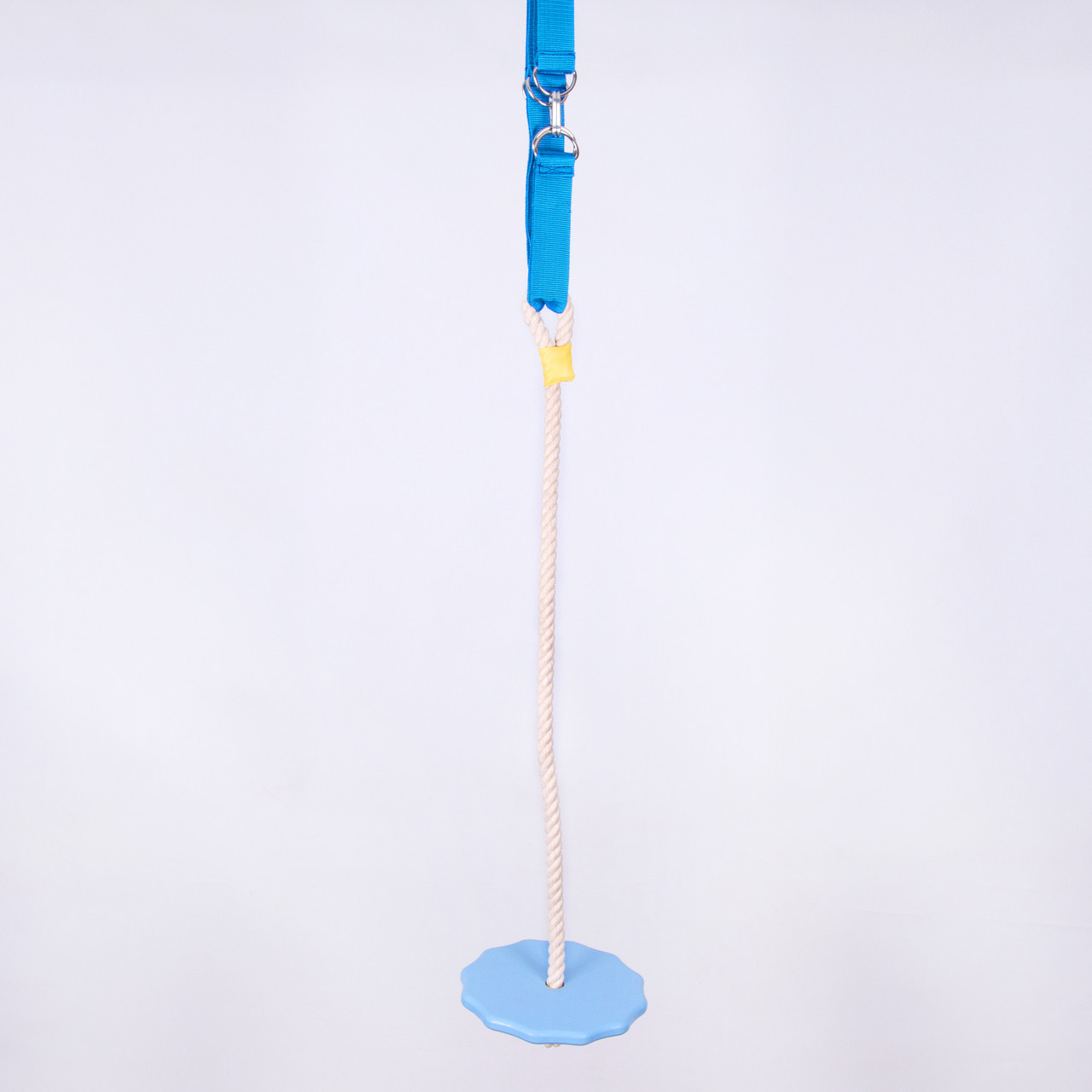 Качеля дитяча дерев'яна тарзанка спортивна «ЕЛІТ» підвісна, лазур, у подарунок фірмовий ранець Among Us, фото 1