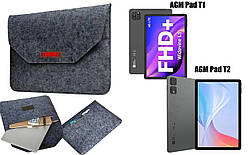 Чохол для планшета AGM PAD T1, AGM Pad T2 з войлока, сирій