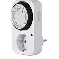 Реле часу електромеханічне розеткове тижневе e.control.t12