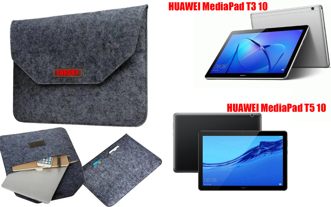 Чохол для планшета HUAWEI MediaPad T3 10, MediaPad T5 10 з войлока, сирій, фото 1
