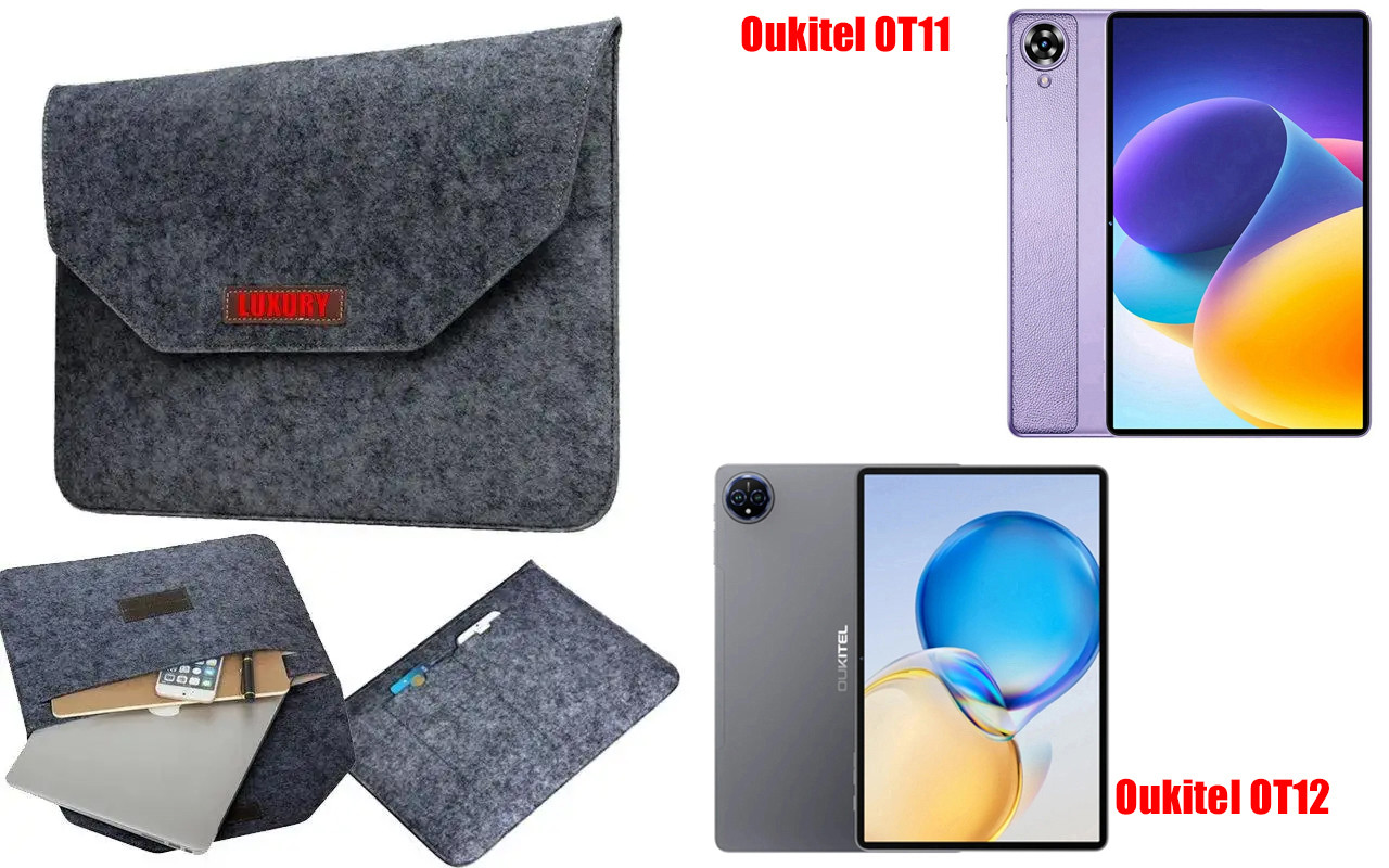 Чохол для планшета Oukitel OT11, OT12 з войлока, сирій, фото 1