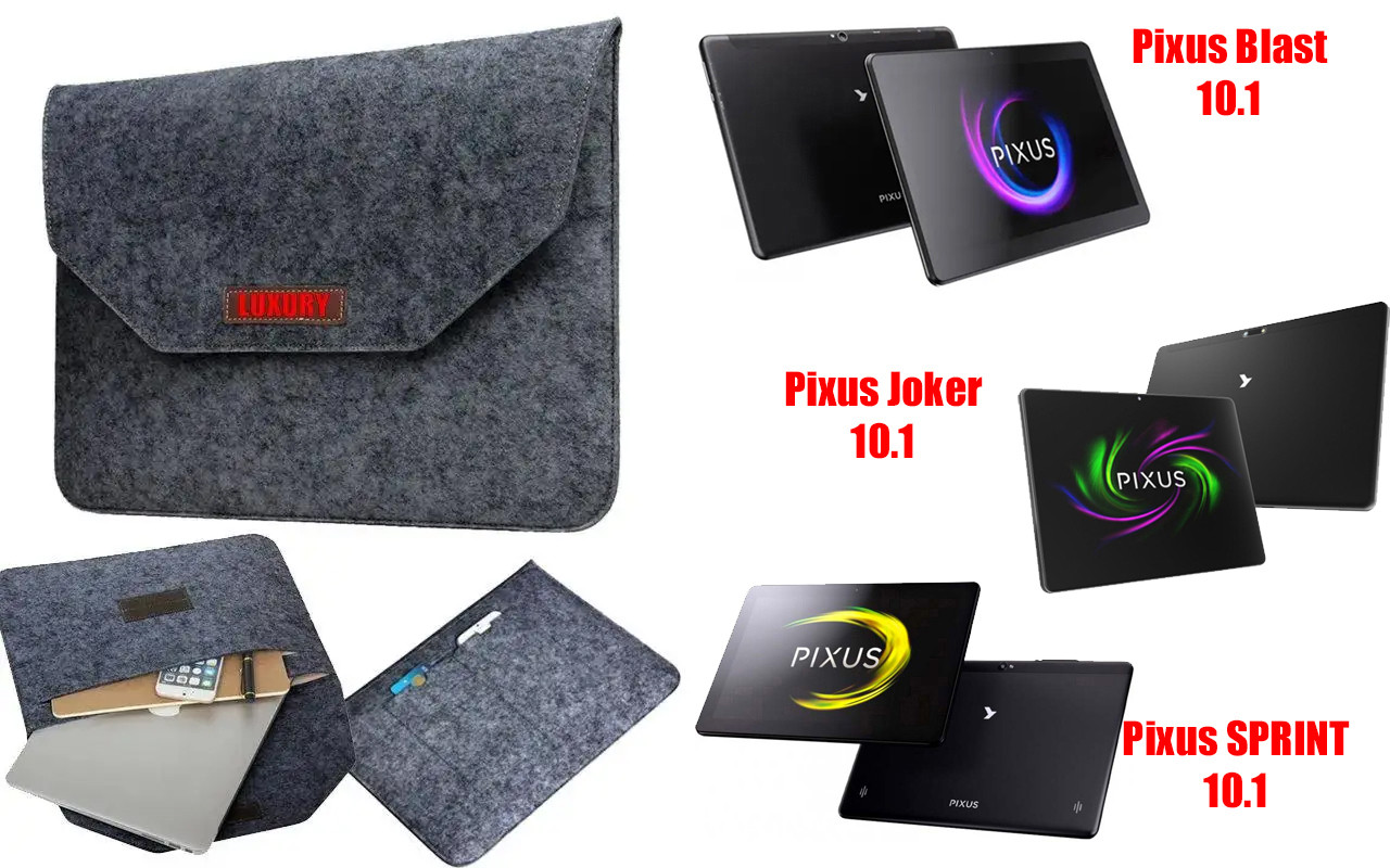 Чохол для планшета Pixus Blast 10.1, Joker 10.1, SPRINT 10.1 з войлока, сирій, фото 1