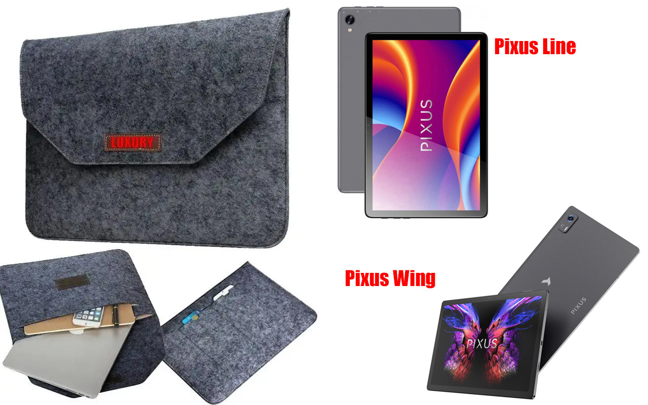 Чохол для планшета Pixus Line, Pixus Wing з войлока, сирій, фото 1