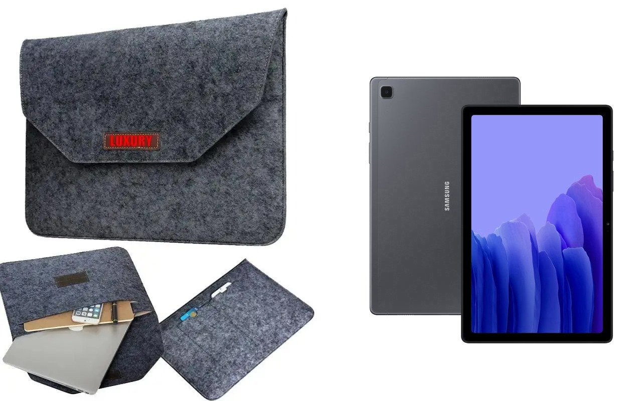 Чохол для планшета Samsung Galaxy Tab A7 10.4 2020 T505 з войлока, сирій, фото 1