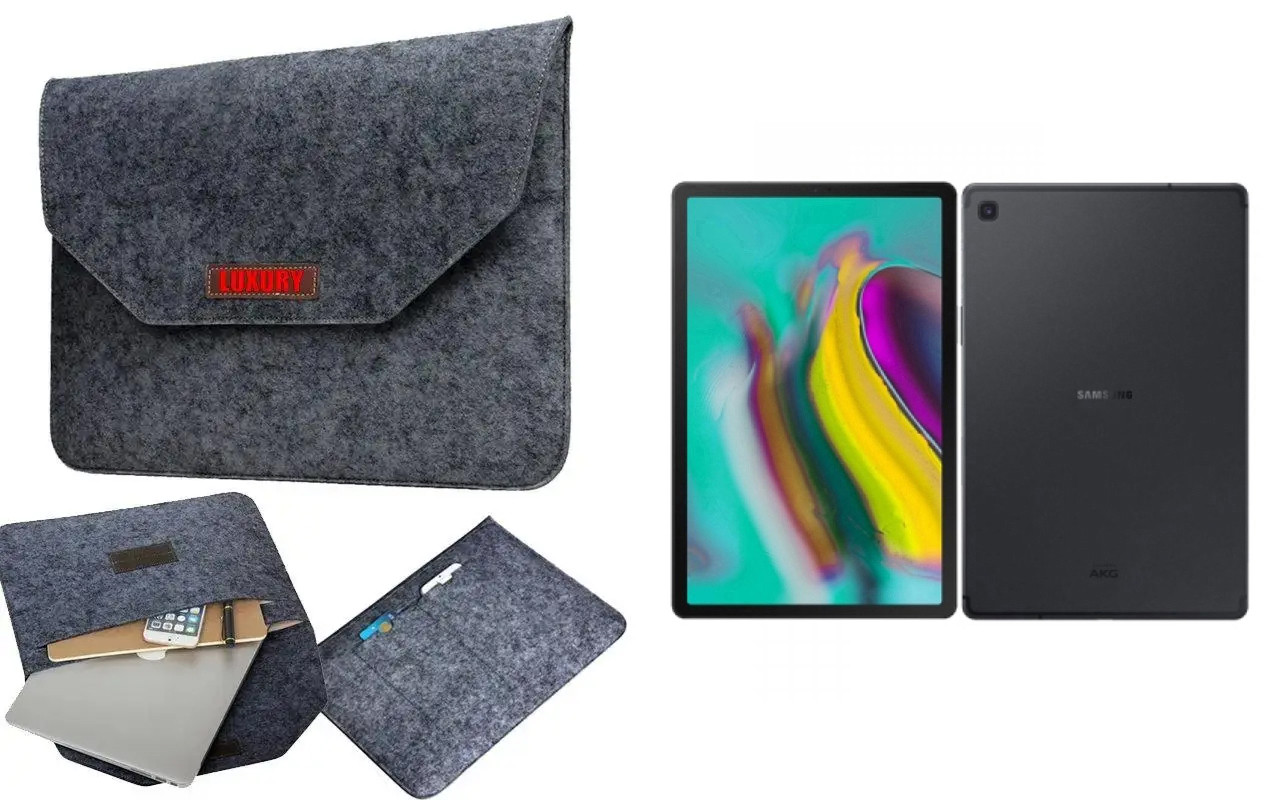 Чохол для планшета Samsung Galaxy Tab S5e (2019) з войлока, сирій, фото 1