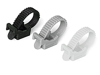 Кабельний затискач під дюбель (саморіз) РР, 168 мм сірі (10 дротів) (10 шт./пак)