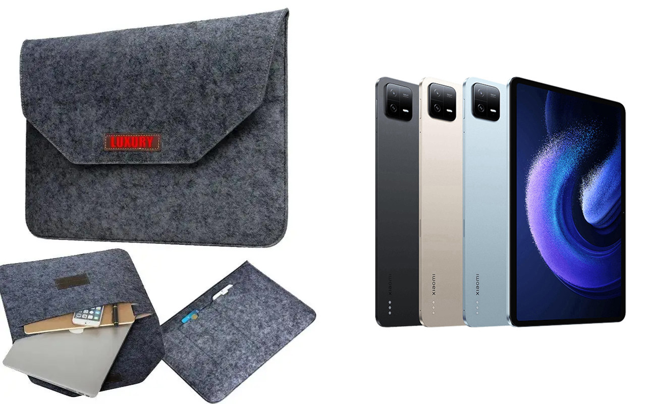 Чохол для планшета Xiaomi Mi Pad 6 з войлока, сирій, фото 1