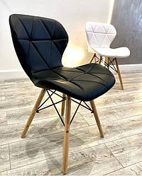 Стул кухонної еко шкіра чорний ELVA_3325