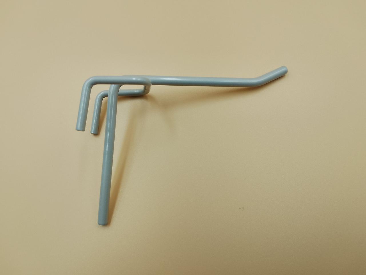 Гачок одинарний на cітку, 100 мм, ral 9006