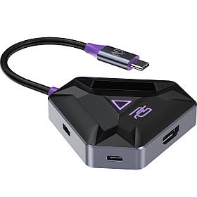 Хаб перехідник адаптер Proove Gaming Spectre (2 * USB3.0 + Type-C + PD100W + HDMI)