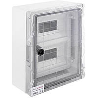 Корпус ударостійкий пластиковий e.plbox.250.330.130.18m.tr, 250х330х130 мм IP65 прозорий 18 модулів