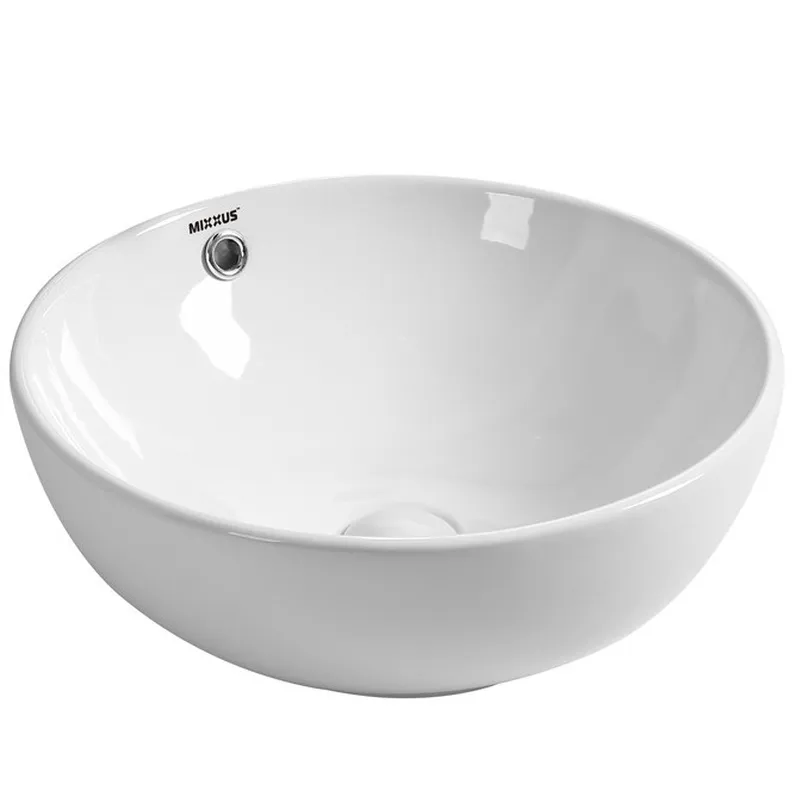 Раковина накладна Mixxus Premium ELLIPSE-0205 430х430х175mm з переливом (MP6530), фото 1