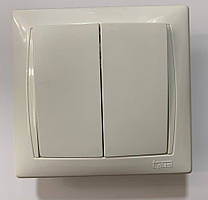 Вимикач 2-й внутрішньої установки білий T-PLAST