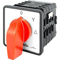 Пакетний перемикач щитовий, з передньою панеллю LK40/4.324-ZP/45 0-зірка-трикутник, 40А