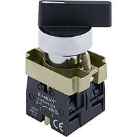 Перемикач e.mb.bj33 на 3 фіксовані положення "1-0-2" подовжена ручка, 2NO