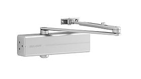 Доводчик дверний ASSA ABLOY DC140 з фіксацією срібло