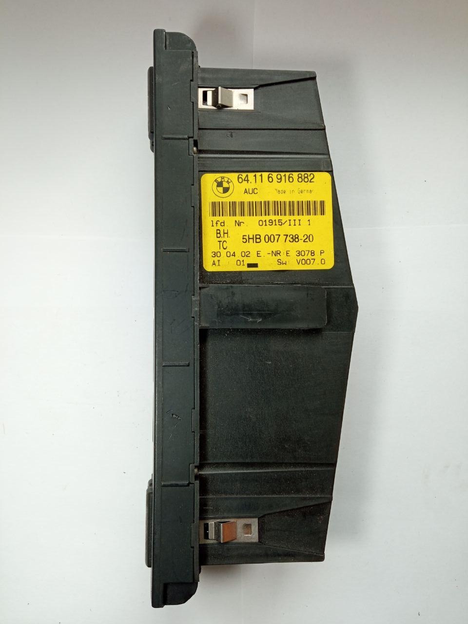Блок керування світлом BMW 64.116 916 882 AUC 5HB 007 738-20 E-46