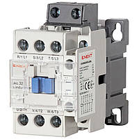 Контактор e.industrial.ukc.32.380, 32 А, котушка керування 380 В, 1NO+1NC