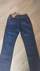 Джинси темно-сині утеплені для хлопчика (ріст 152, 158), фото 4