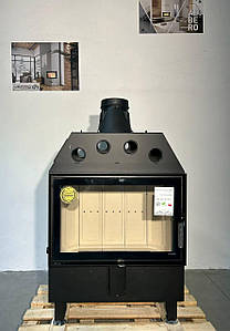 Пічна камінна топка на дровах для повітряного опалення будинку, дачі DEFRO Home INTRA ME