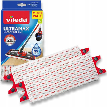 Насадка для швабри Vileda Ultramax плоска 2 ШТ., фото 1