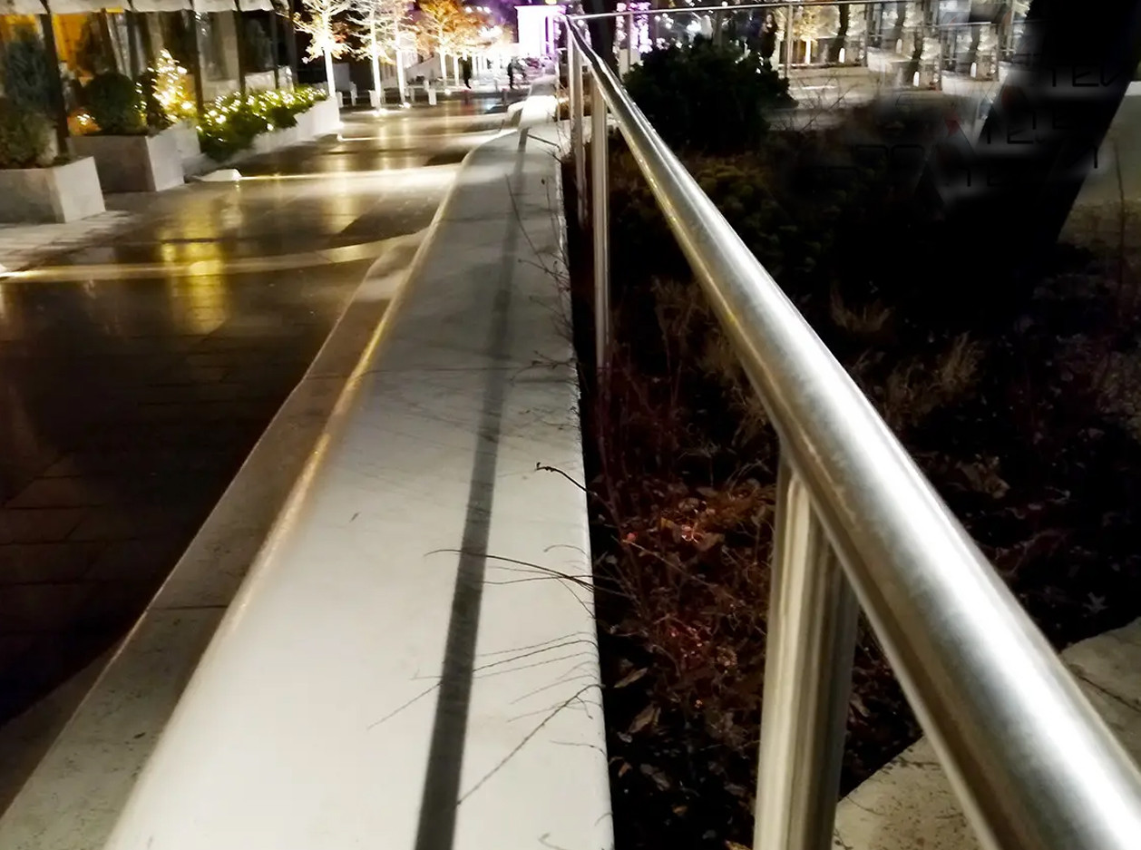 Перила безригельні, металеві огородження під замовлення без наповнення з нержавійки, Київ