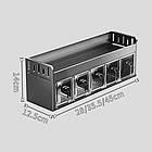 Алюмінієва підвісна полиця для спецій, полиця для зберігання, органайзер для спецій на кухні, фото 2