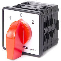 Пакетний перемикач щитовий, з передньою панеллю LK40/3.323-ZP/45 3 полюси, 1-0-2, 40А