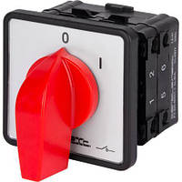 Пакетний перемикач щитовий, з передньою панеллю LK40/2.211-ZP/45 3 полюси, 0-1, 40 А