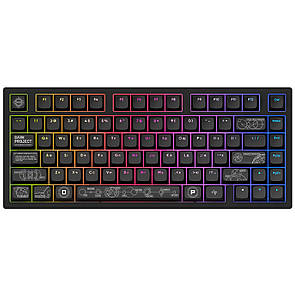 Ігрова клавіатура бездротова DARK PROJECT ALU81 Terra Nova ENG/UA (DPKB_NOVA_81_ANSI_BLACK_UA)