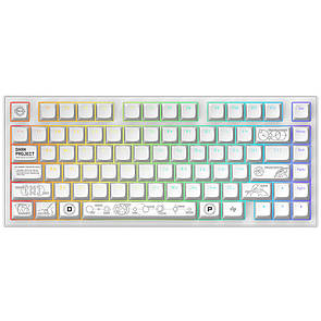 Ігрова клавіатура бездротова DARK PROJECT ALU81 Terra Nova ENG/UA (DPKB_NOVA_81_ANSI_WHITE_UA)