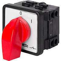 Пакетний перемикач щитовий, з передньою панеллю LK25/2.211-ZP/45 3 полюси, 0-1, 25 А