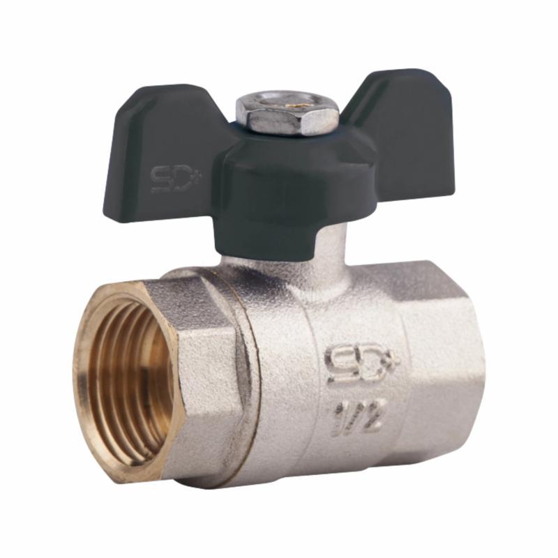 Кран кульовий SD Plus 1/2" ВР для води (метелик) SD602W15