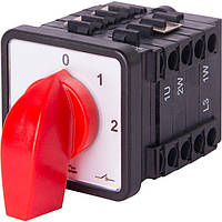 Пакетний перемикач щитовий, з передньою панеллю LK16/4.322-ZP/45 0-1-2, 16А