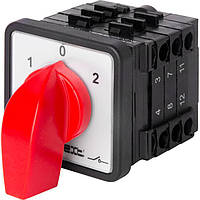 Пакетний перемикач щитовий, з передньою панеллю LK16/3.323-ZP/45 3 полюси, 1-0-2, 16 А