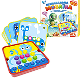 Пізнавальна мозаїка для найменших  13731 "WToys", 38 елементів, 12 карток із завданнями, в коробці, фото 5
