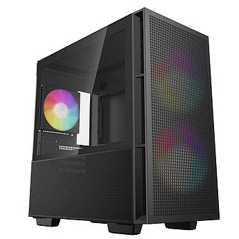 Корпус DeepCool CH360 Black (R-CH360-BKAPE3-G-1) без БП — стиль, охолодження та функціональність!