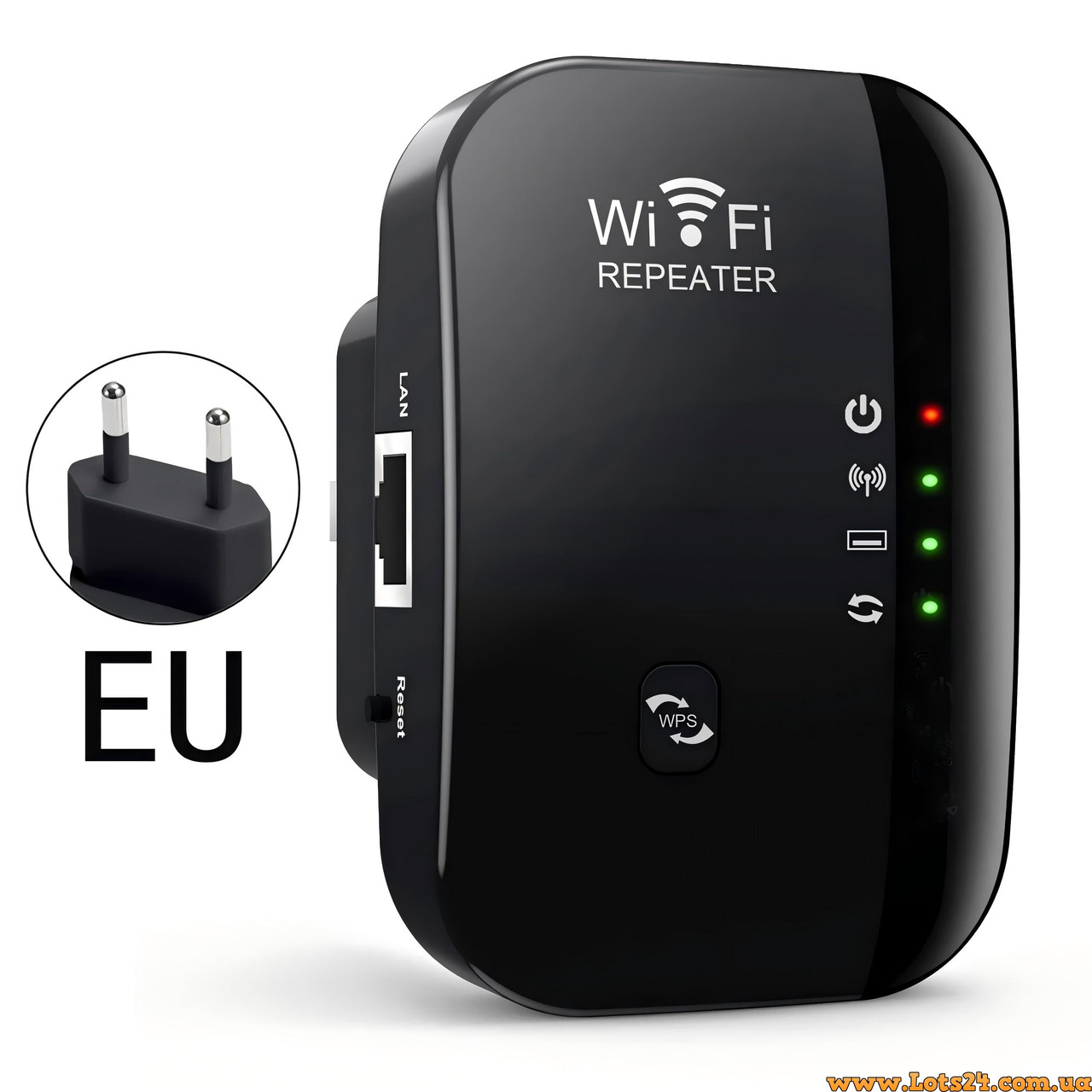 WiFi репітер підсилювач сигналу ретранслятор wi-fi роутер 300Мбіт/с Розширення Покриття Усунення Мертвих Зон 802.11 b/g/n