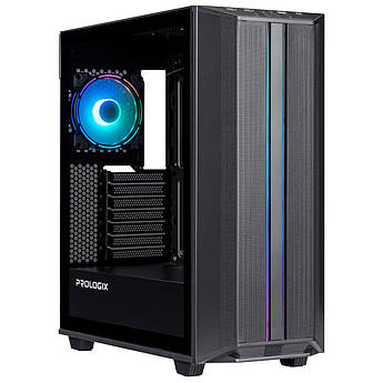 Корпус Prologix E122 Tempered Glass&Mesh Black — потужність та естетика в кожній деталі!