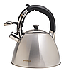 Чайник з нержавіючої сталі Ofenbach KM-100307 3.2л зі свистком і ручкою soft touch, фото 4