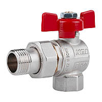 Кран кульовий Icma FAR. ROSSA 1/2" кутовий No361