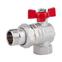 Кран кульовий Icma FAR. ROSSA 3/4" кутовий No361