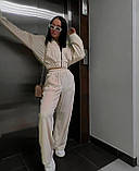 Костюм жіночий спортивний велюровий у кольорах 8413, фото 2