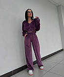 Костюм жіночий спортивний велюровий у кольорах 8413, фото 6