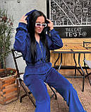 Костюм жіночий спортивний велюровий у кольорах 8413, фото 3