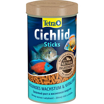 Корм для всіх акваріумних цихлід у паличках Tetra Cichlid Sticks 500 мл